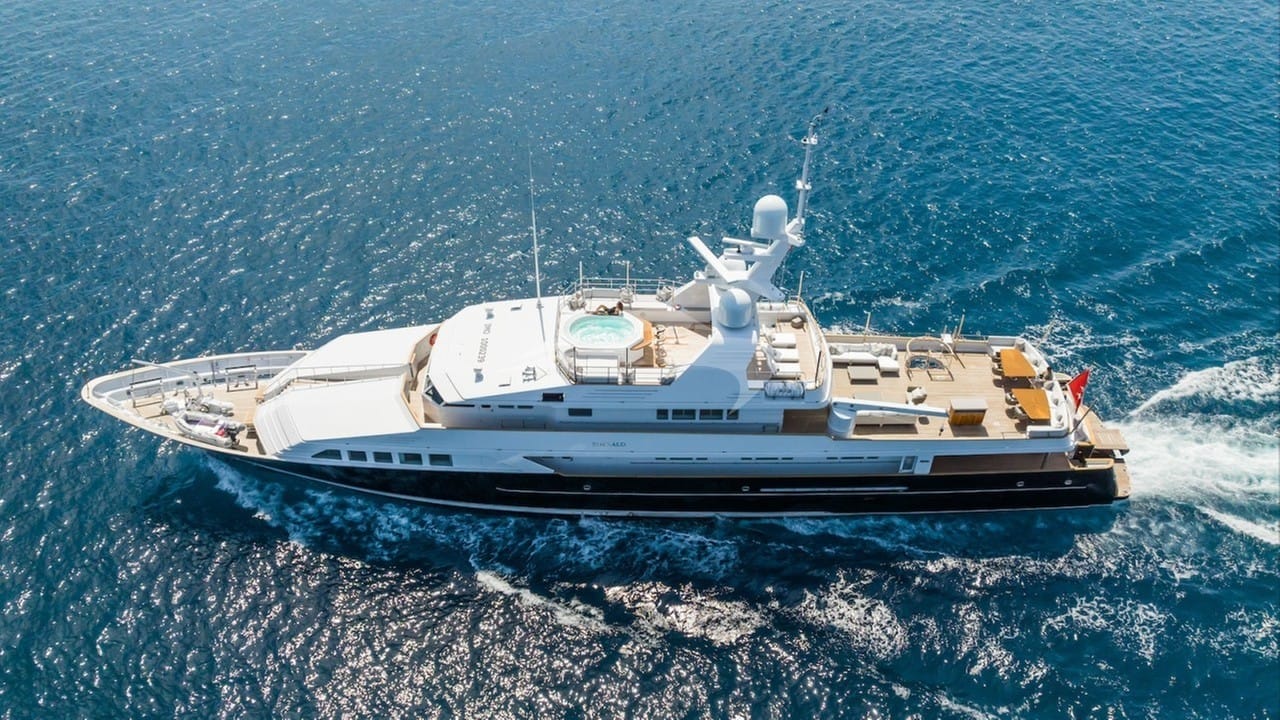 View from above underway