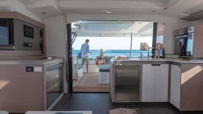 Salon to cockpit