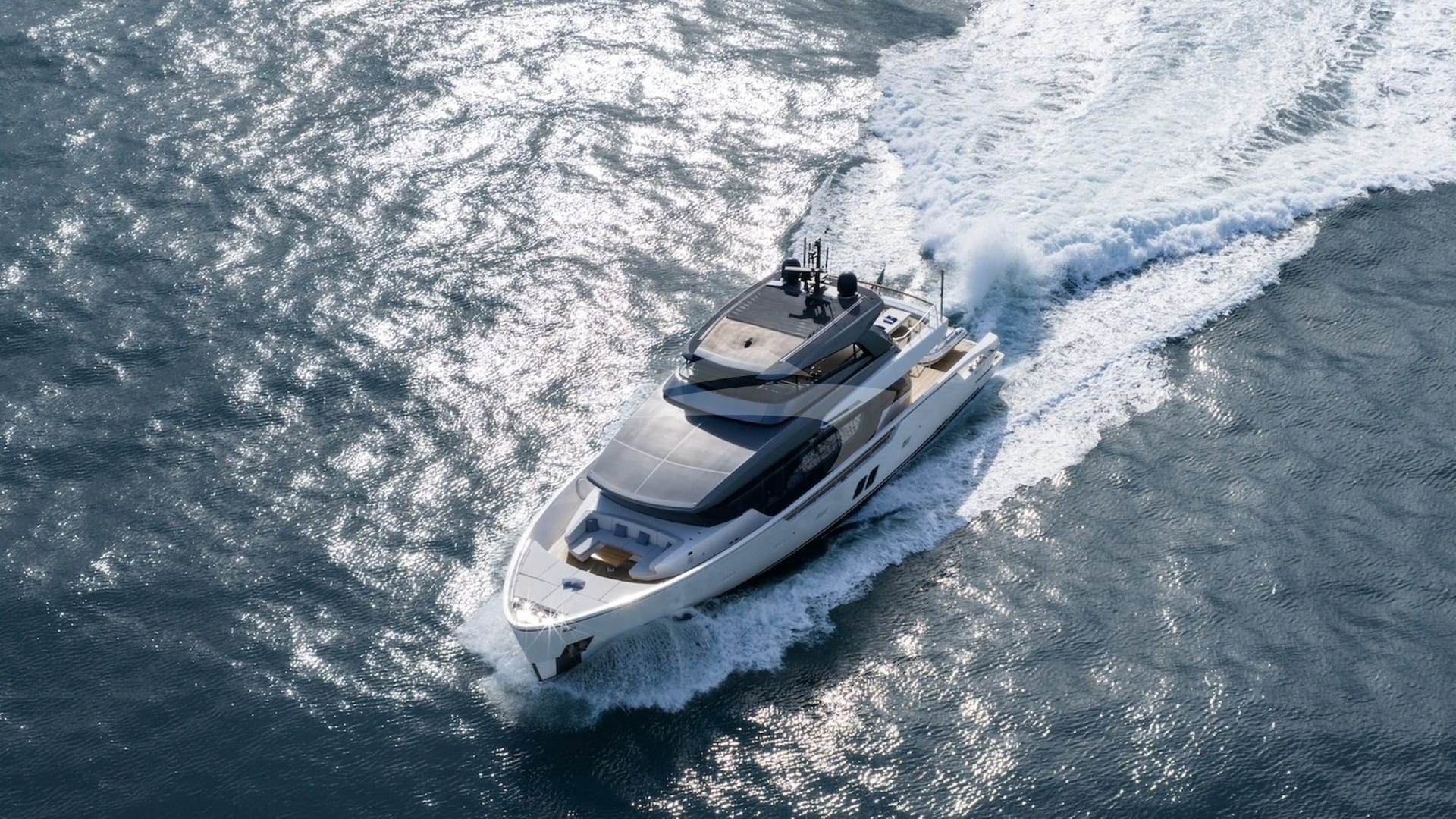 Aerial view underway