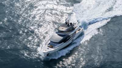 Aerial view underway