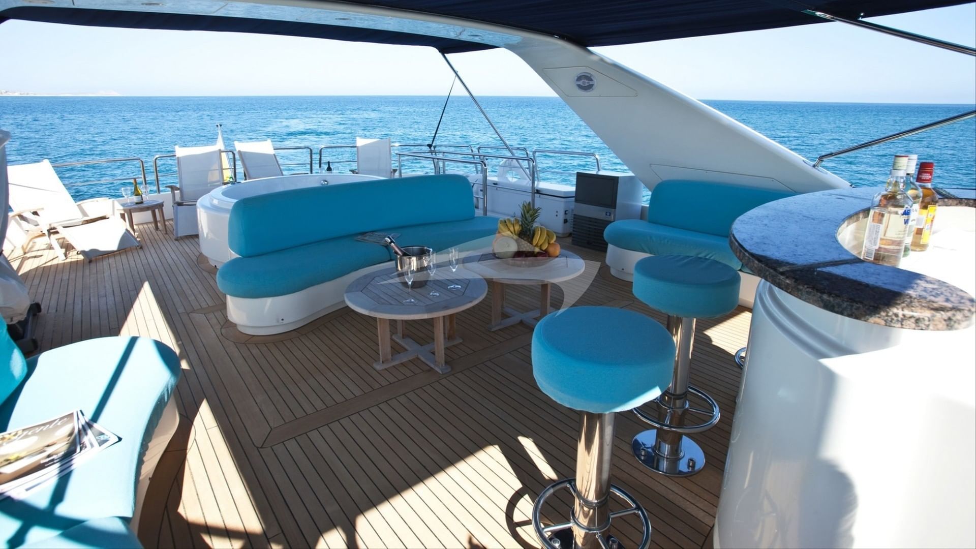 Sundeck and bar area