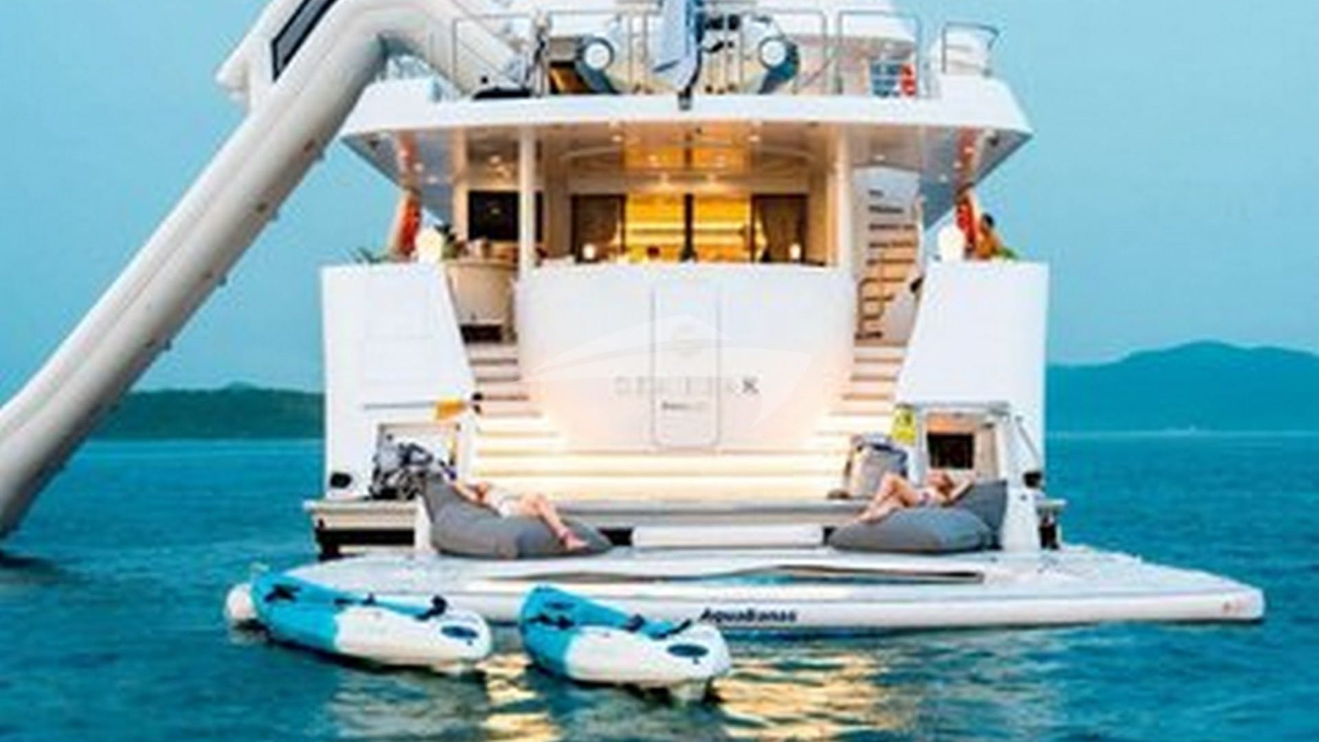 View of Aft and Water Slide