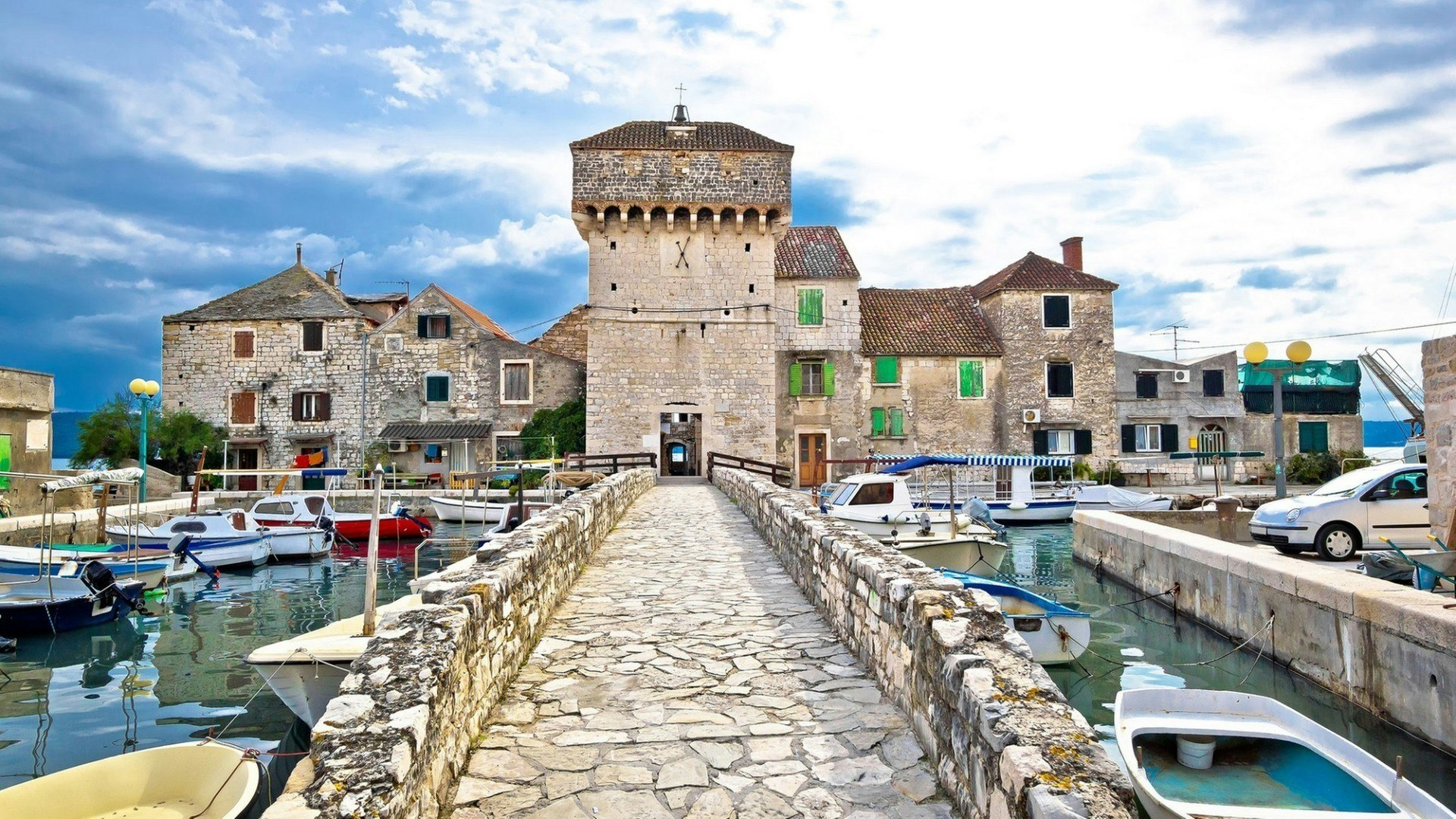 Historic architecture of Kastel Gomilica, Split, Croatia