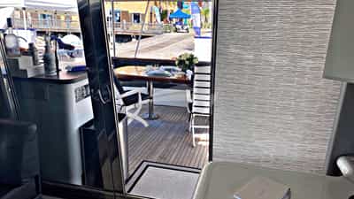 Alfresco dining aft