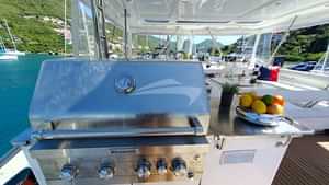 BBQing on the top deck!