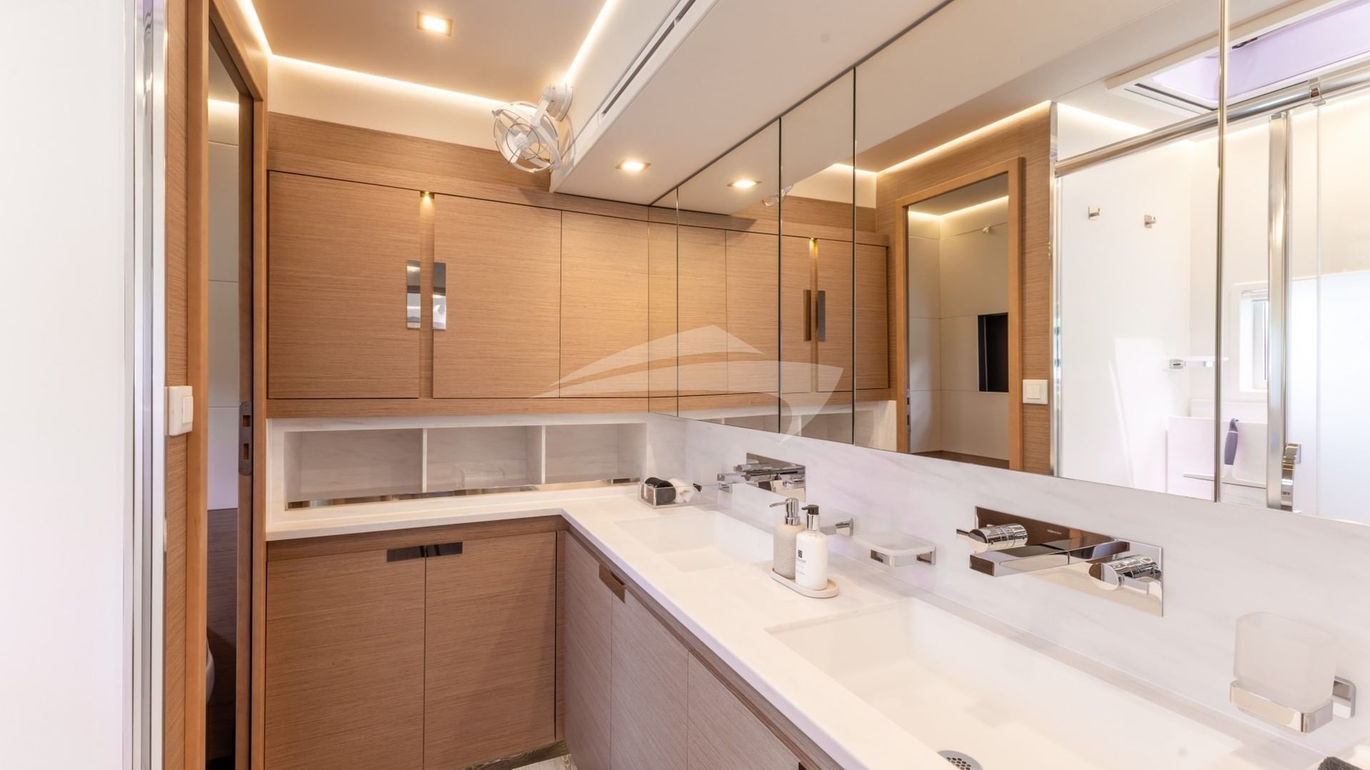 Master head and shower