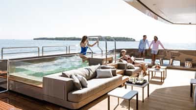 Swimming pool and deck lifestyle