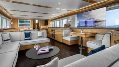 Main Saloon with TV