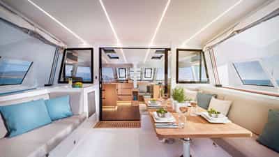 Aft dining area