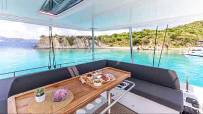 Flybridge seating.