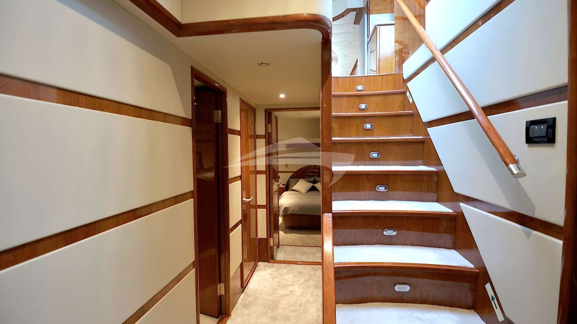 from cabin deck to saloon deck