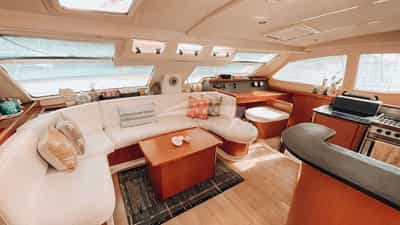Salon lounge area