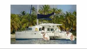 Anchored just off the beach!