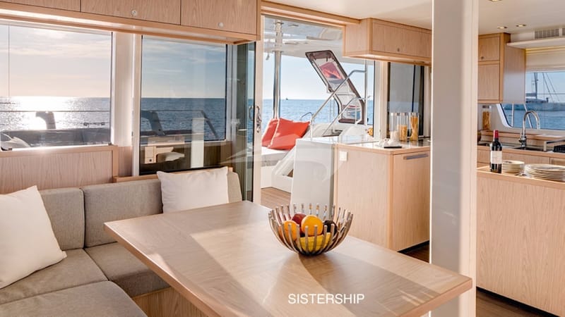 Saloon and galley area