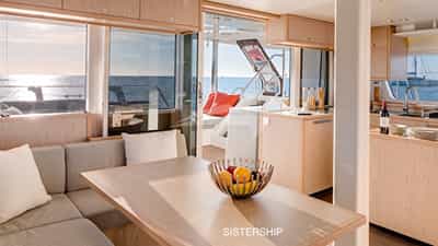 Saloon and galley area