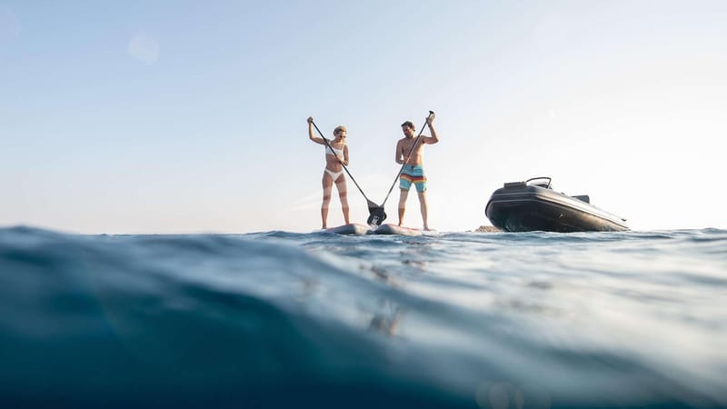 Paddle boarding