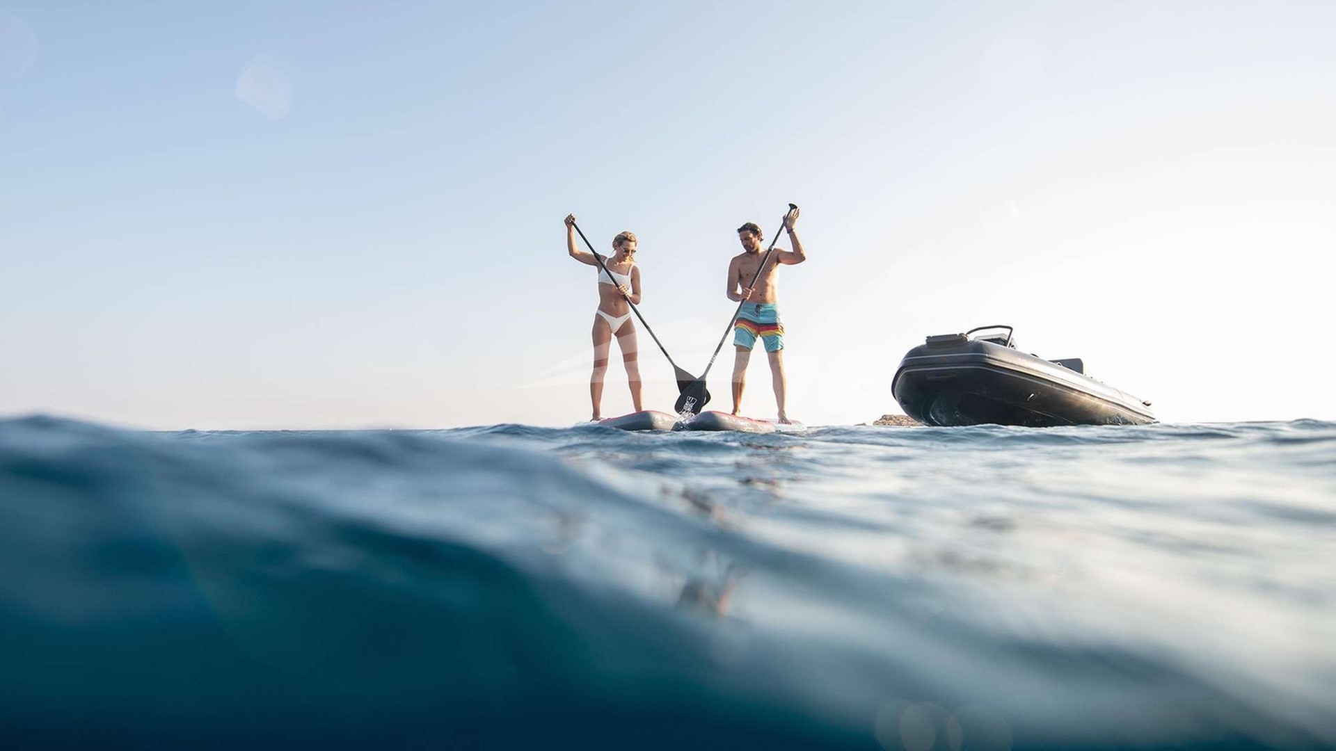 Paddle boarding