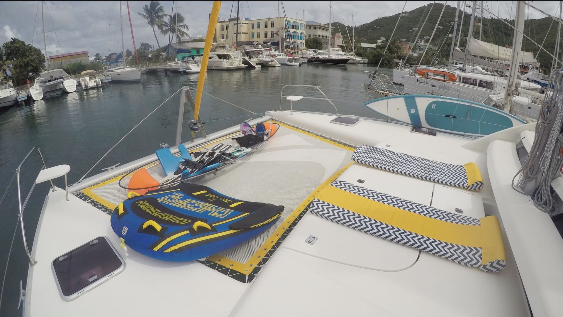 Toys on the foredeck