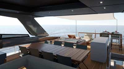 Flybridge with Dining