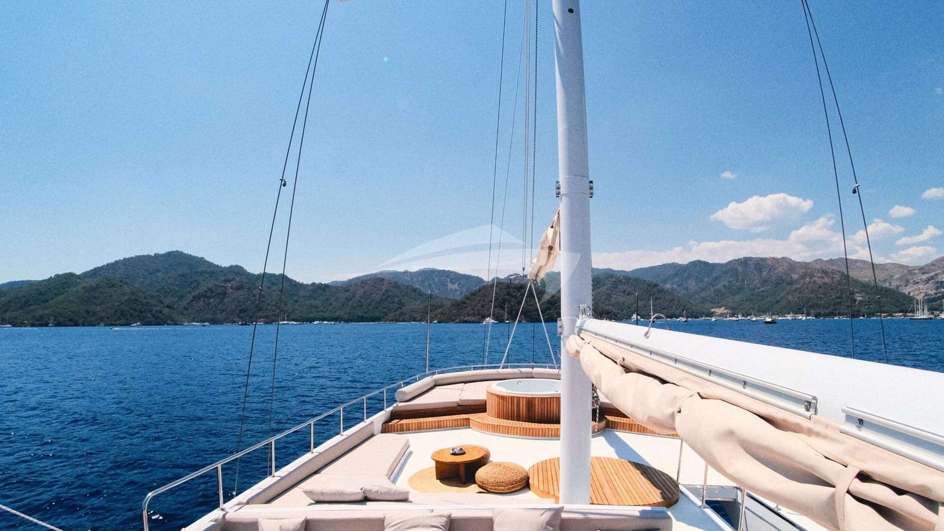 Flybridge dining area