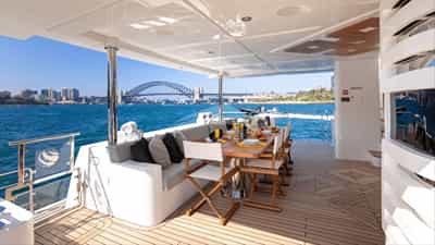 Aft deck and seating