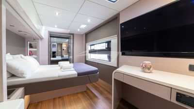 Master cabin with walk-in closet