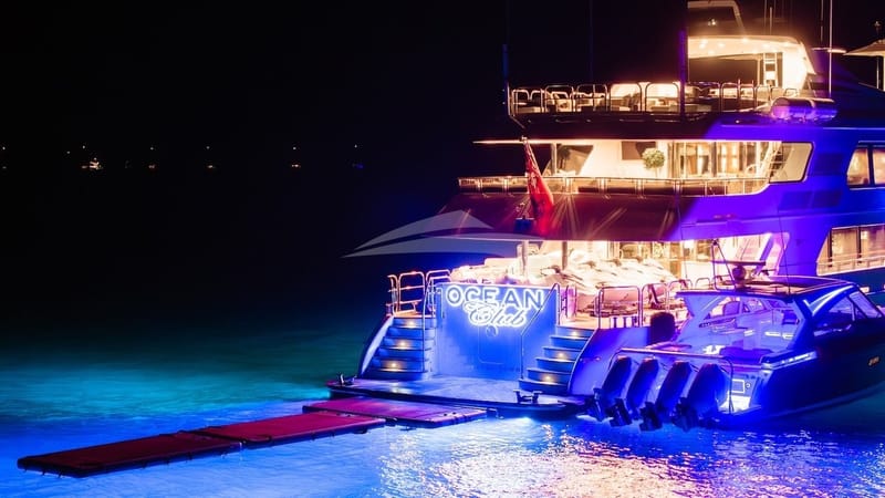 Ocean Club aft evening - photo credit Ocean Air Media