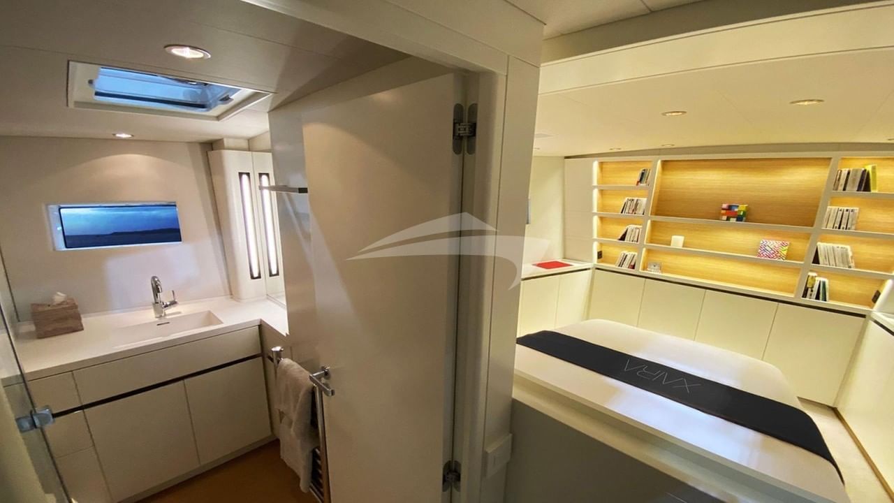 Guest Cabin and Bathroom