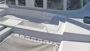 Trampoline and seating area