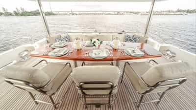 Aft Deck Dining for six