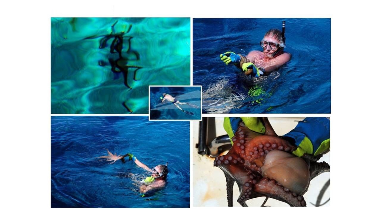 Ignacio catches an octopus for dinner in the Greek