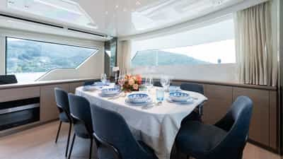 Fine dining on main deck