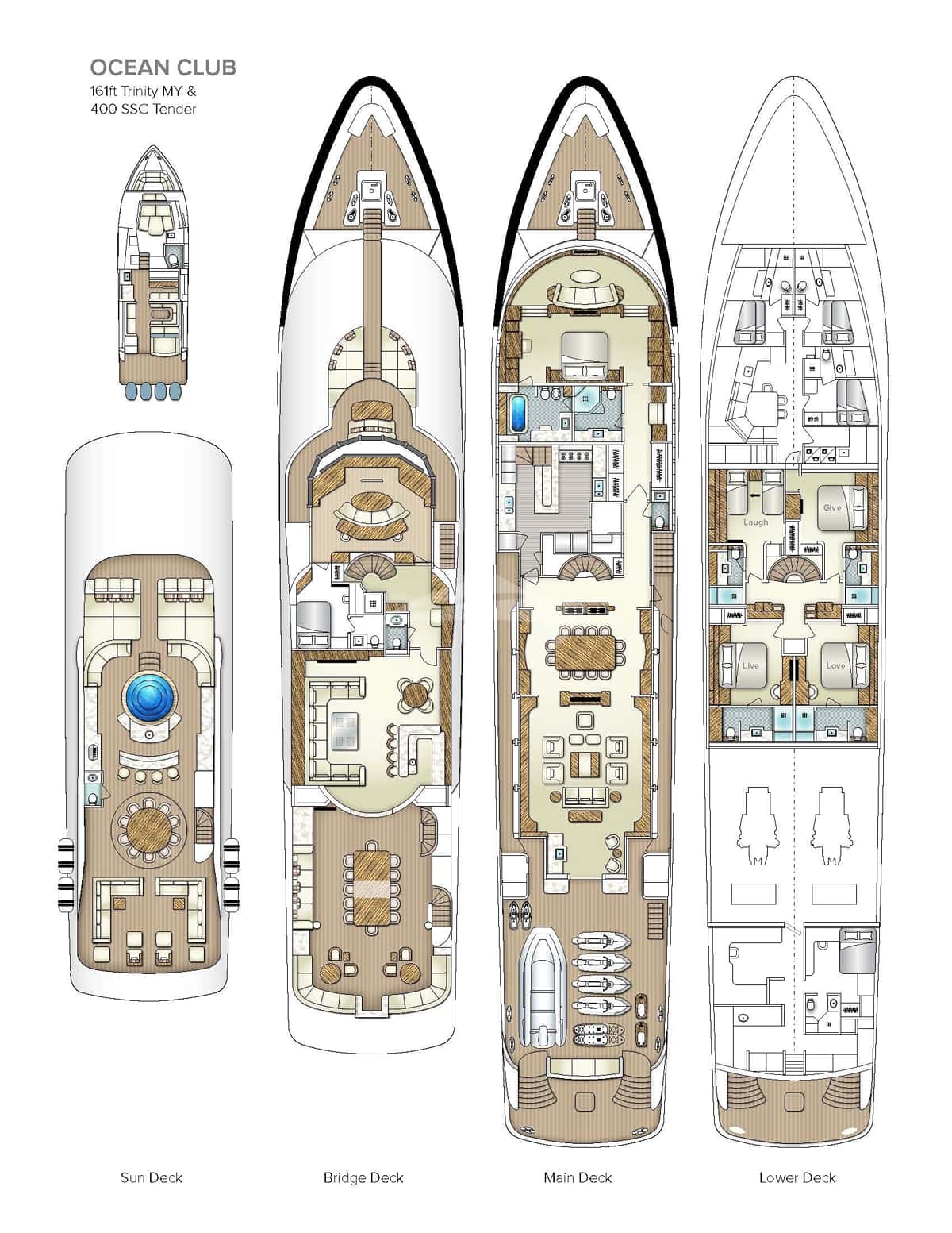 OCEAN CLUB deck layout