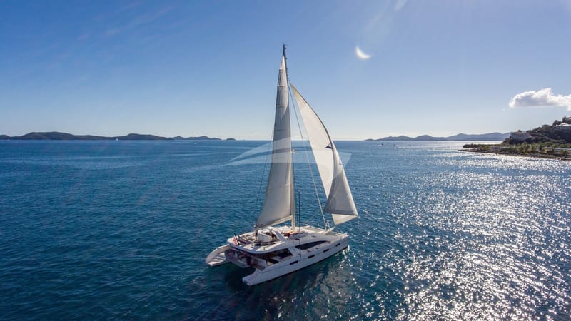 Sailing in the afternoon sun