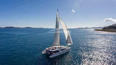 Sailing in the afternoon sun