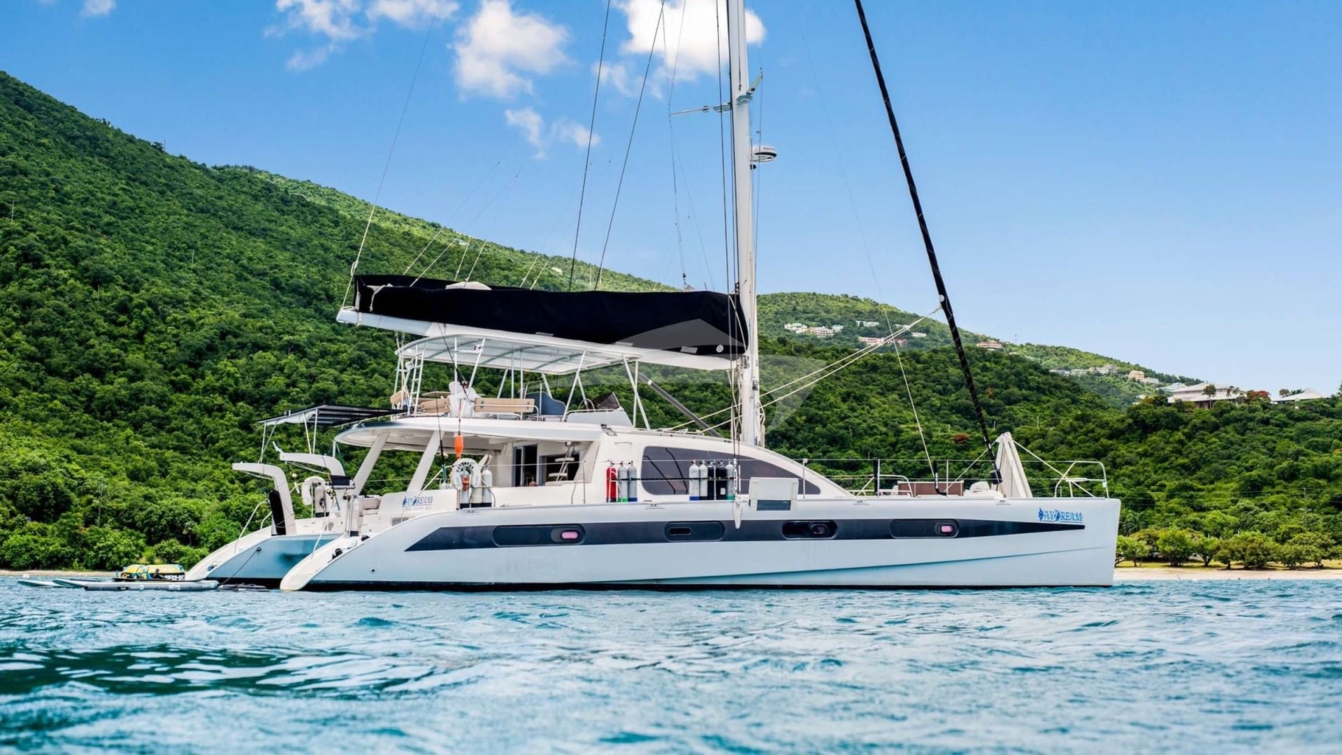 Anchored in the beautiful BVI