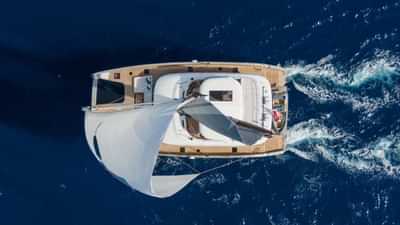 View from above underway