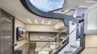 62' Pershing Lower deck