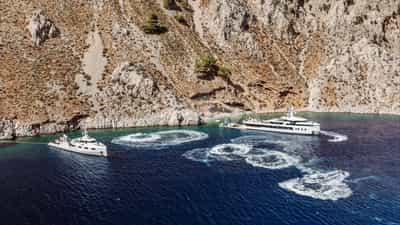 Aerial View of Water Toys