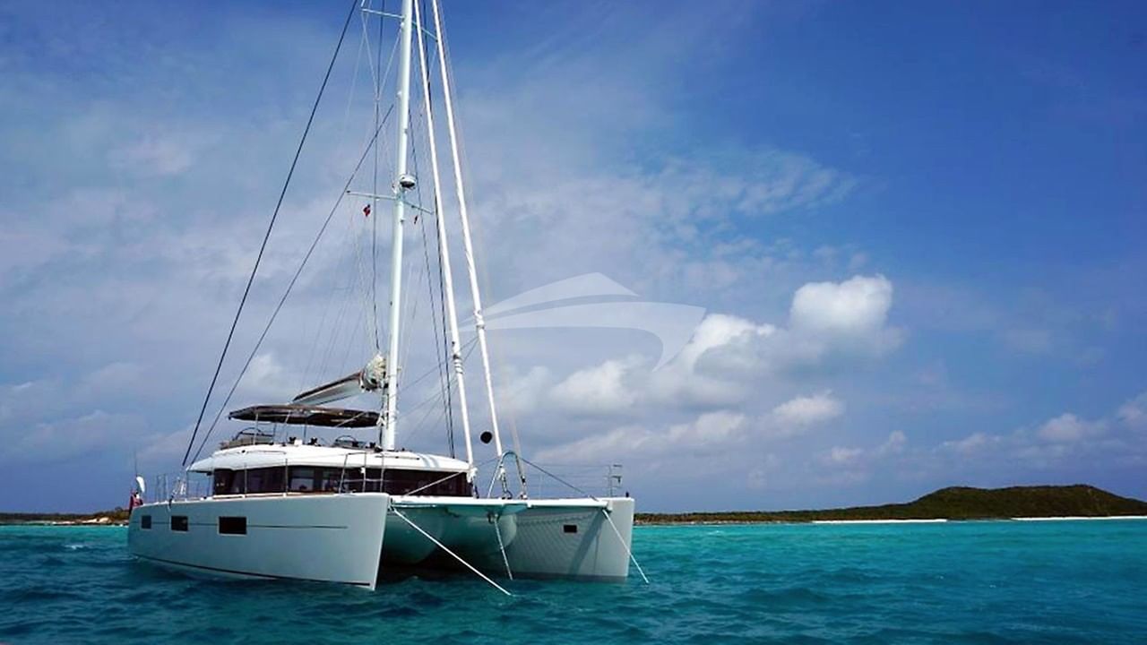 Anchored just off the beach