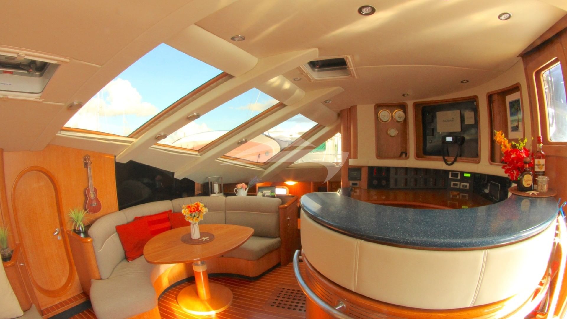 The convenient bar area