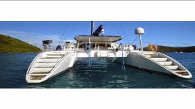 Ma Ha's stern and easy sea access