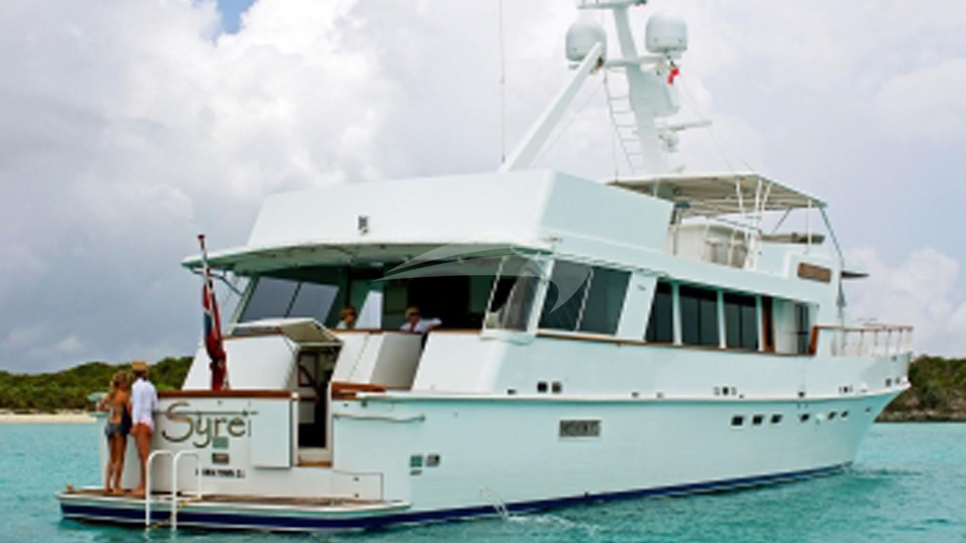 Aft platform on Syrene