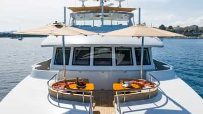 Foredeck seating area