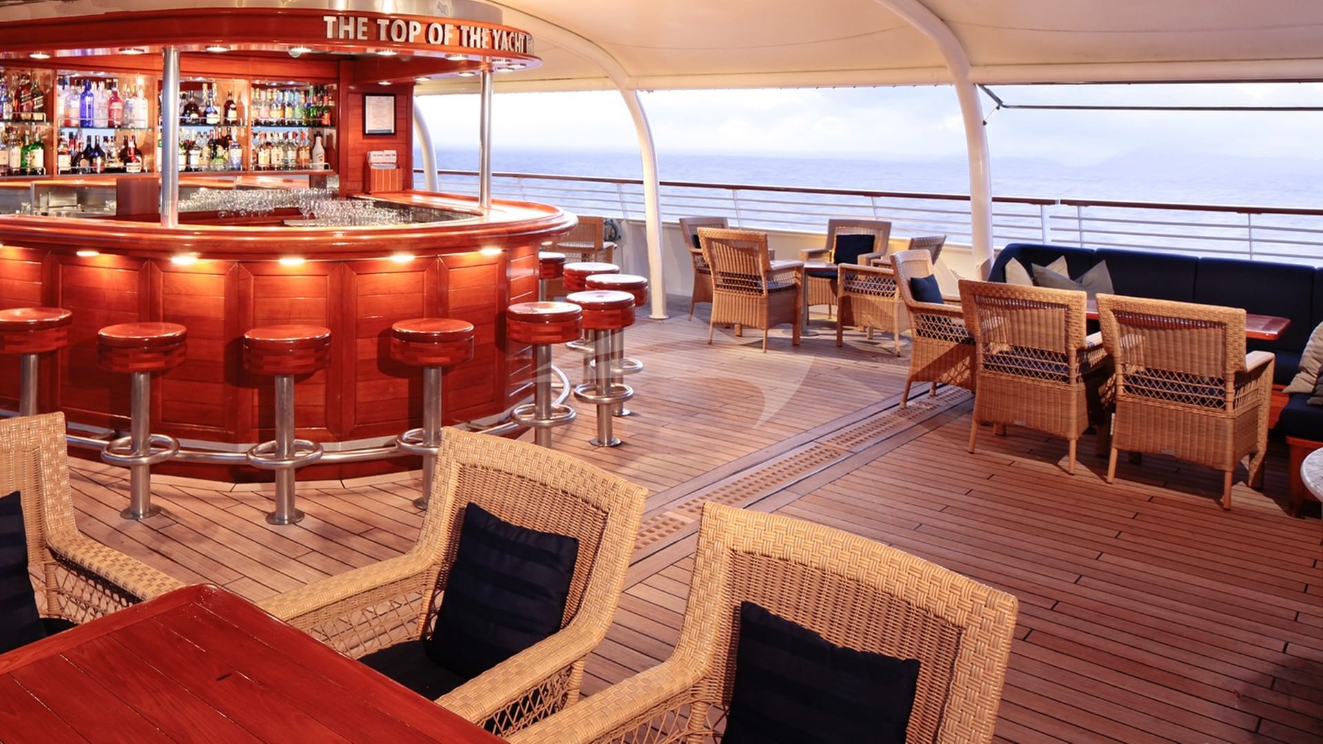 Top of the Yacht Bar with 360 degree views