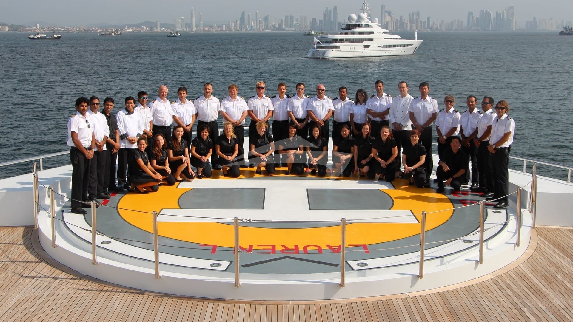 Luxury charter yacht crew for LAUREN L