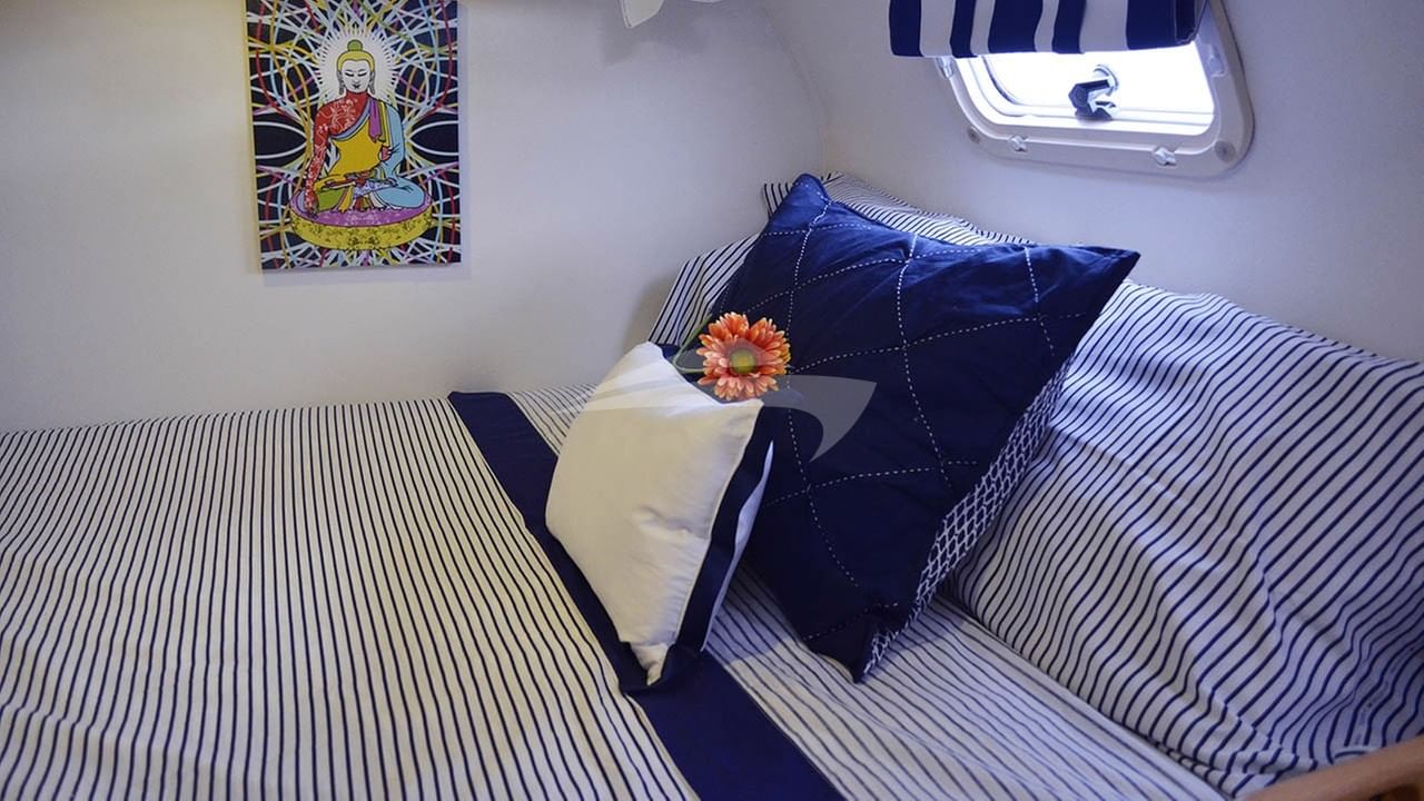 The Port Aft Guest Cabin's berth