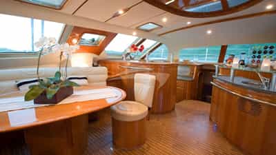 Saloon and galley