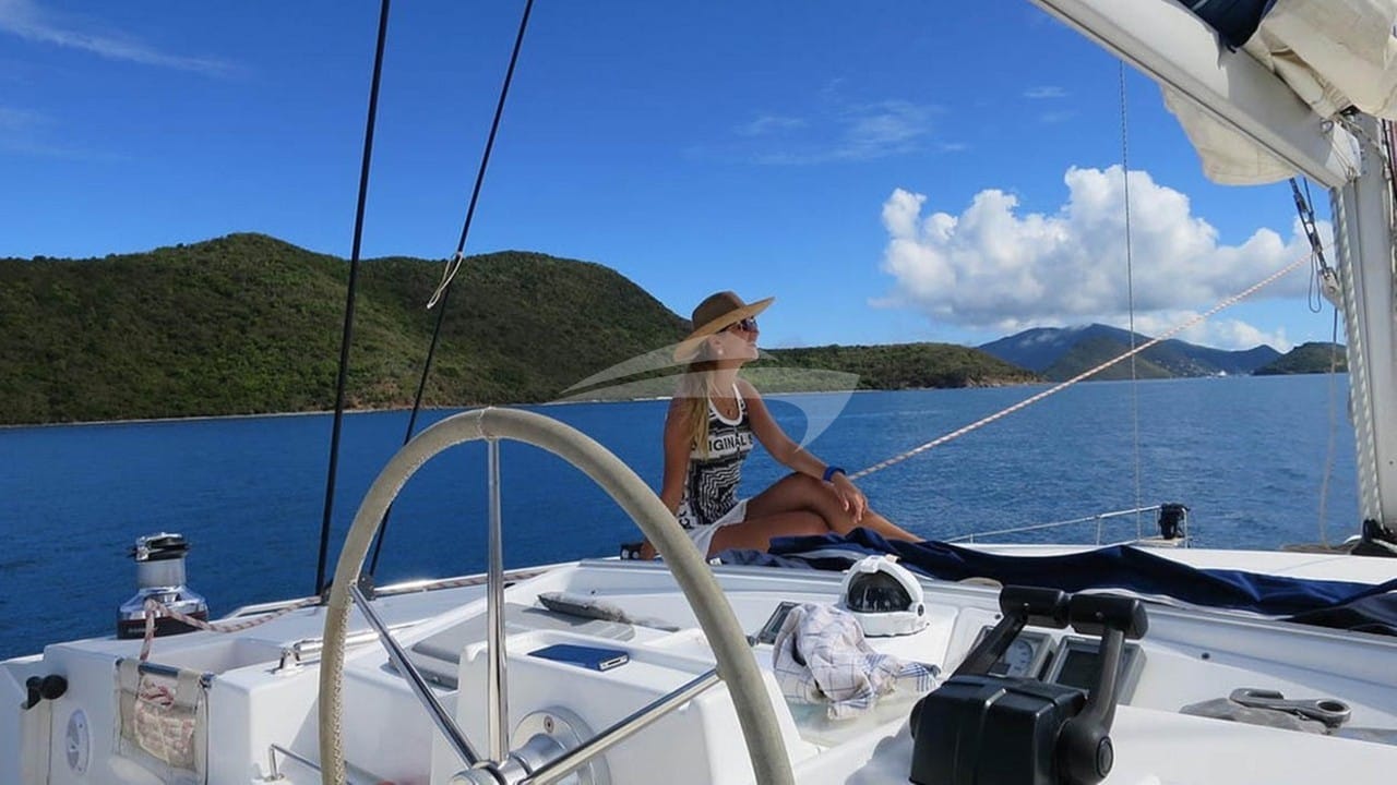 Lounging on the coachroof