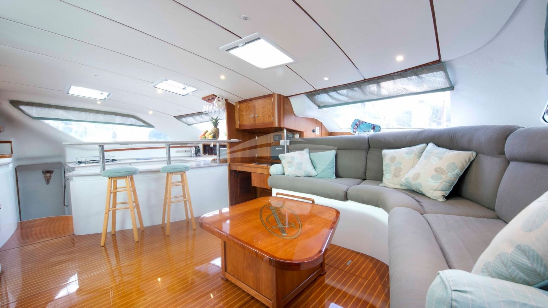 The Saloon, Nav Station and Galley